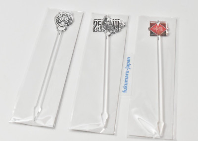 FINAL FANTASY VII 25th ANNIVERSARY CAFE Muddler 3 types set Cloudy Wolf Shin-Ra