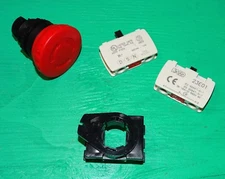 NEW Baco Controls Start / Stop Button with TWO 23E01 Contact Blocks - maintained