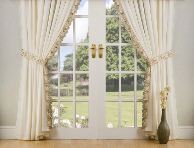 Peru Beautifull lined voile Curtains tie backs included Only 2 Sizes Left