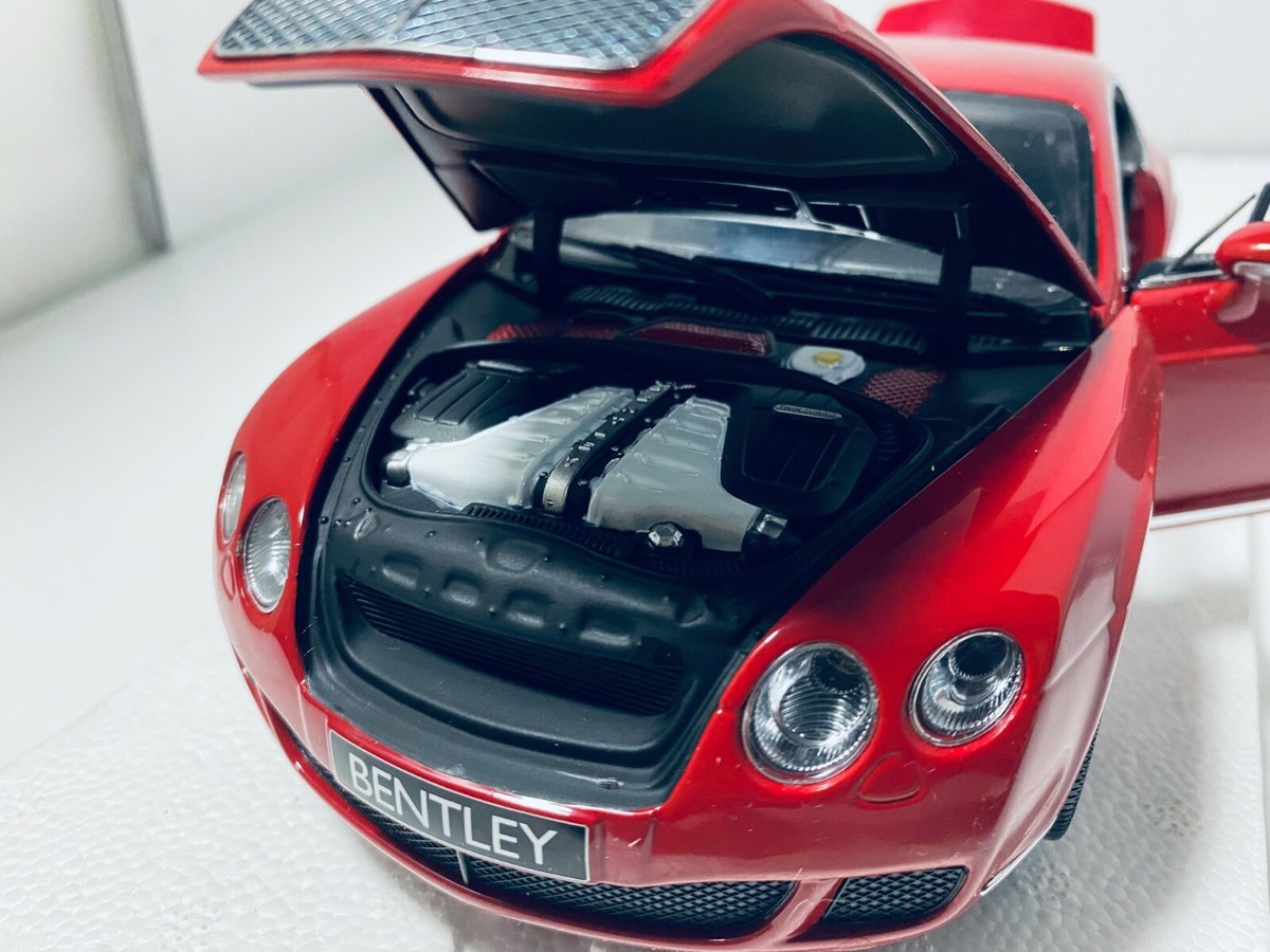 1/18 MINICHAMPS 2008 BENTLEY CONTINENTAL GT RED LHD NICE DETAIL READ