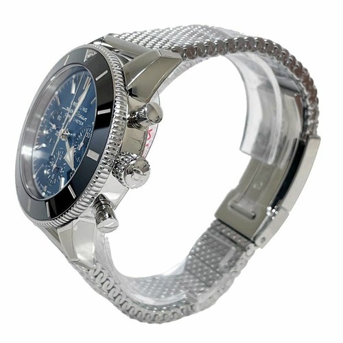 Breitling Superocean Heritage Chronograph 44mm Black Blue SS AB0162121C1A1 - Picture 2 of 4
