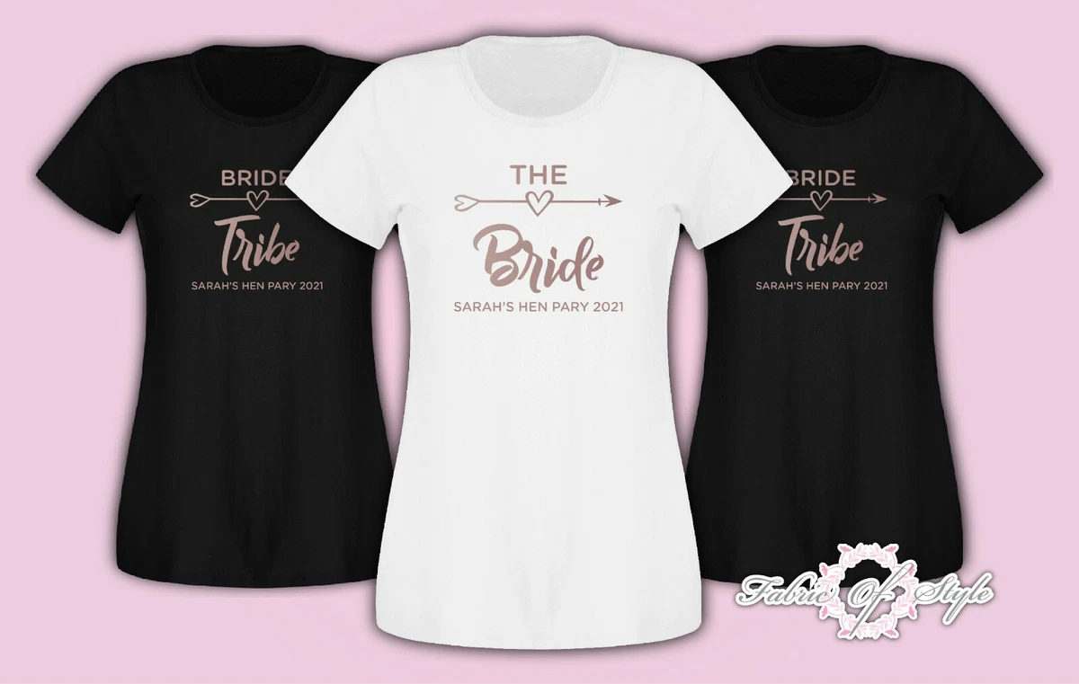 rose gold hen party t shirts