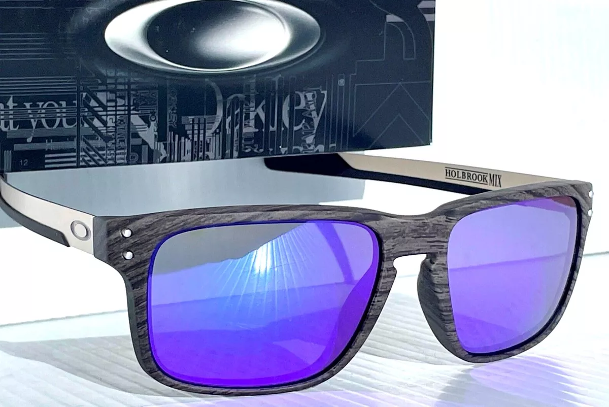 Oakley Men's OO9384 Holbrook Mix Rectangular Sunglasses, Polished Black/Prizm Black Polarized, 57 mm : Clothing, Shoes & Jewelry