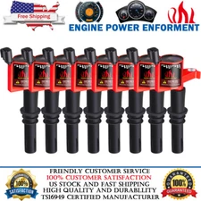 Set Of 8 Ignition Coil For FORD F150 5.4L V8 2004 2005 2006 2007 2008 2009 2010