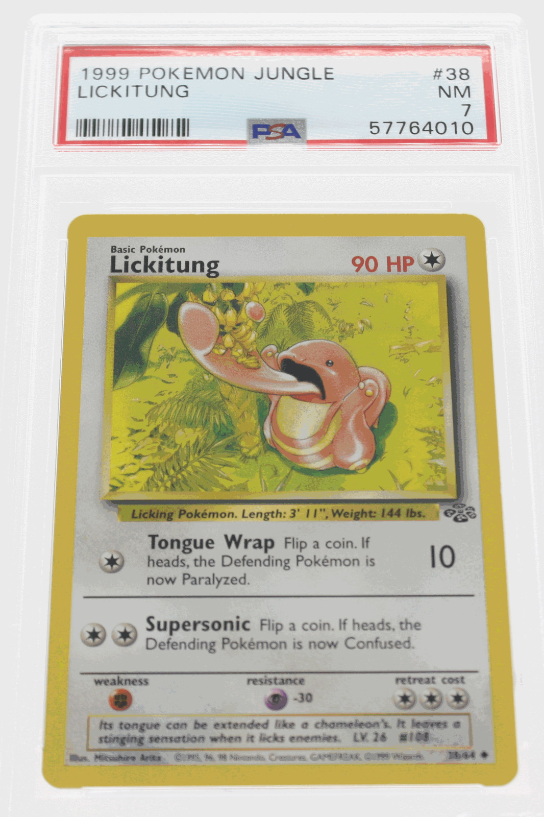 PSA 7 NEAR MINT 1999 Pokémon Jungle #38 Lickitung !!!