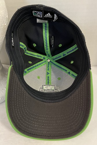 Seattle Sounders FC Hat Autographed Blue Green Embroidered Adidas Climalite MLS - Picture 8 of 10