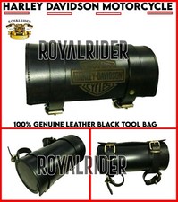 Harley Davidson Motorcycle "100% GENUINE LEATHER BLACK TOOL BAG"