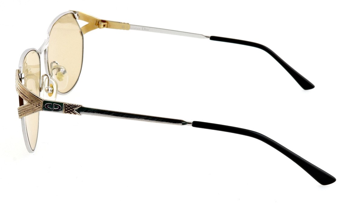Christian Dior Aviator Sunglasses 46Z 125 Gold Yellow Tint Vintage Austria 65mm Dior Delirium 46Z 120 – Vintage Frames Company main image 3