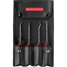 PB Swiss Tools PB 8681.Set CBB PickTool, mango SwissGrip, 4 piezas en estuche enrollable