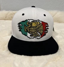Mexican Hat Snapback Hecho En Mexico Eagle Aguila Flag Flat Bill Baseball Cap-11