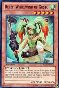 Reeze, Whirlwind of Gusto - HA06-EN012 - Super Rare - 1st Edition x3 - Near Mint