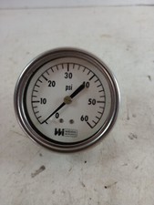 WEISS PRESSURE GAUGE, 0-60 PSI,1/4" NPT CONNECTION