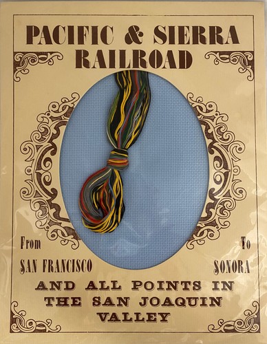 Janylnn Counted Cross Stitch Kit Pacific & Sierra Railroad #65-3, 11"x14", New - Picture 2 of 2