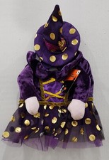 Fang-Tastic Pet Apparel Witch Halloween Dog Costume purple Size M back 14"