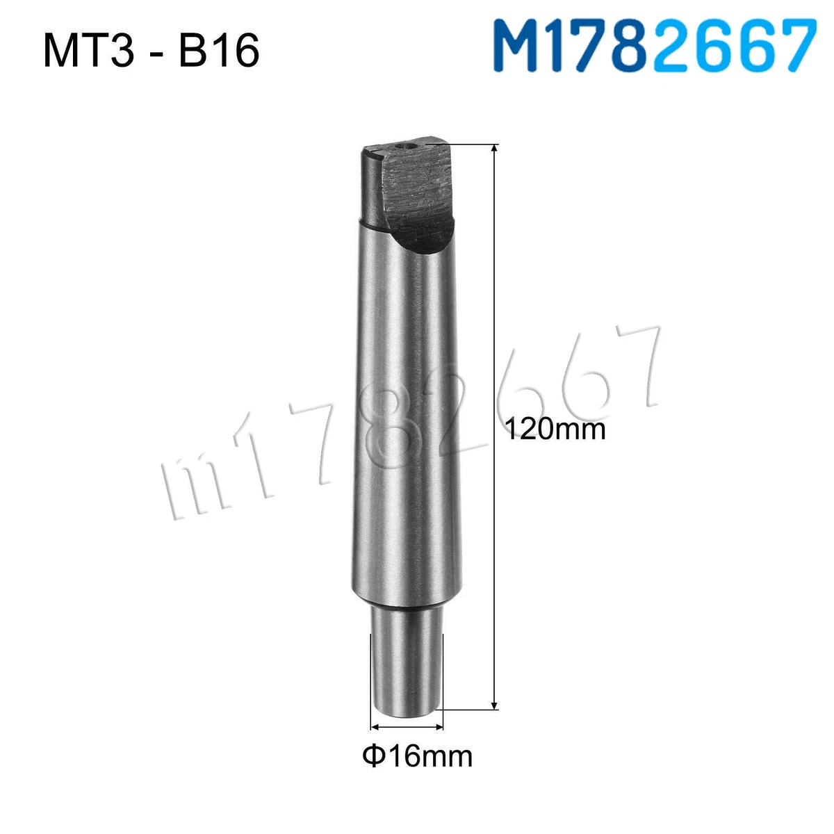 MT3 to B16 Morse Taper Shank Sleeve Tang CNC Drill Chuck Adapter