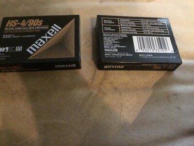 Maxell HS-4/90S Helical Scan 4mm Data Cartridge normal capacity 2.0 gigs NEW 