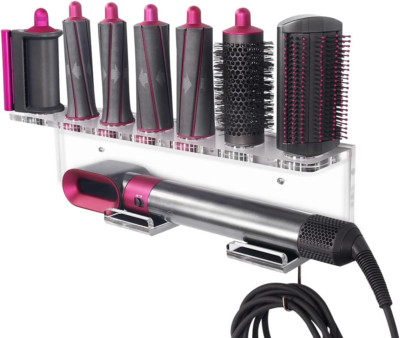 Dyson Airwrap Acrylic Wall Mount Storage Holder Organizer Rack for