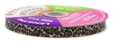 3/8" Leopard Print Grosgrain Ribbon 100 Yard Roll for Bows Crafts Scrapbook