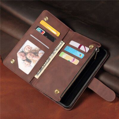 Luxury Leather Zipper Flip Wallet Case Cover for OnePlus 8T Nord 7T 8Prp 3 5T 6T
