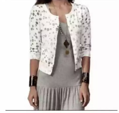 polka dot cardigan sweater