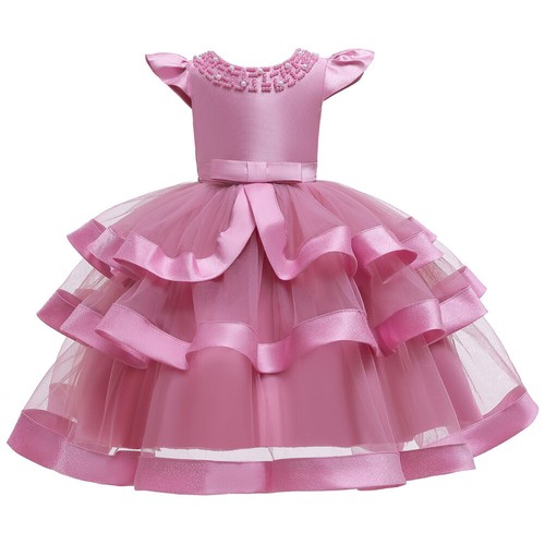 Little Girls Tulle Layered Tutu Princess Dress Christmas Birthday Pageant Dress - Picture 22 of 35