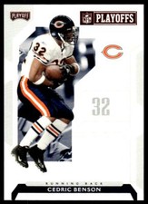 2006 Playoff NFL Playoffs 13 Cedric Benson Chicago Bears Football Card
