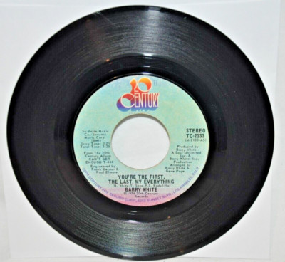 TC-2133 BARRY WHITE MORE THAN ANYTHING / YOU'RE THE FIRST 45 7'' VINYL RECORD VG+