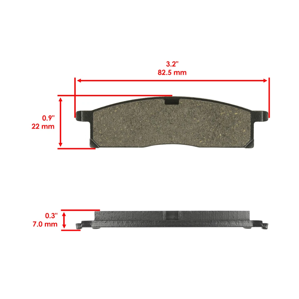 Caltric Front Rear Brake Pads for Yamaha YZ80 1993-2001 Front Rear Pads - Image 2 of 4