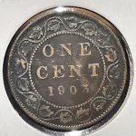 1903 Canada Large One Cent Penny Edward VII D304