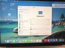 Apple MacBook Air  2020 A2337 13.3" M1 CPU 8GB 256GB Silver USED Read* #804