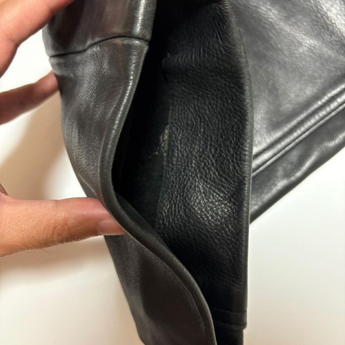 80s~ Schott? Leather Pants W30 TALON Zip riders from Japan - Picture 7 of 8