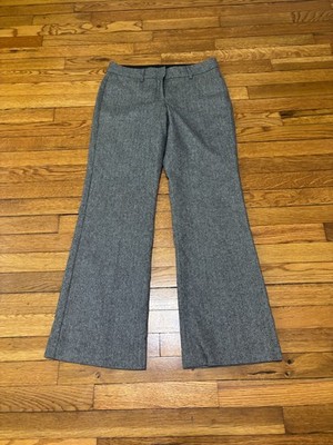 Express Womens Editor Bootcut Dress Pants Size 4 30x30 Gray Career Trousers