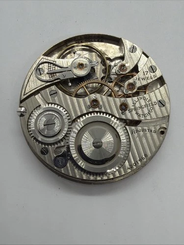 Illinois Grd 305 Antique 17J Adjusted Pocket Watch  Movement Runs 968