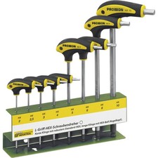 Proxxon Industrial HEX L-handtag Werkstatt Schraubendreher-Set 8teilig