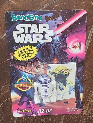 Star Wars Bend-Ems: R2-D2 (1993) 2.5'' Bendable Figure w/Trading Card! #12363