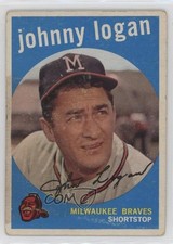 1959 Topps Johnny Logan (Gray Back) #225 0w8f