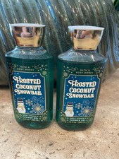 BATH BODY WORKS TWO HOLIDAY 2019 EDITION FROSTED COCONUT SNOWBALL SHOWER GEL BN