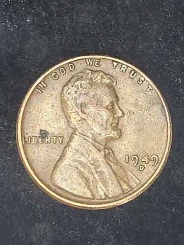 1949 D Wheat Penny Cent Circulated