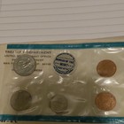 1969 U.S. Mint Set Uncirculated Business Strike Coins 2 40% Silver Halfs — photo 3