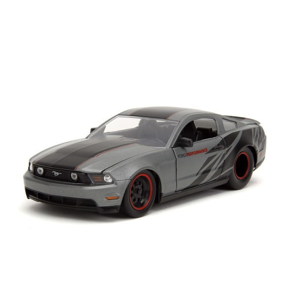 Jada34210 1/24 2010 Ford Mustang Gt Grey/Black Graphics