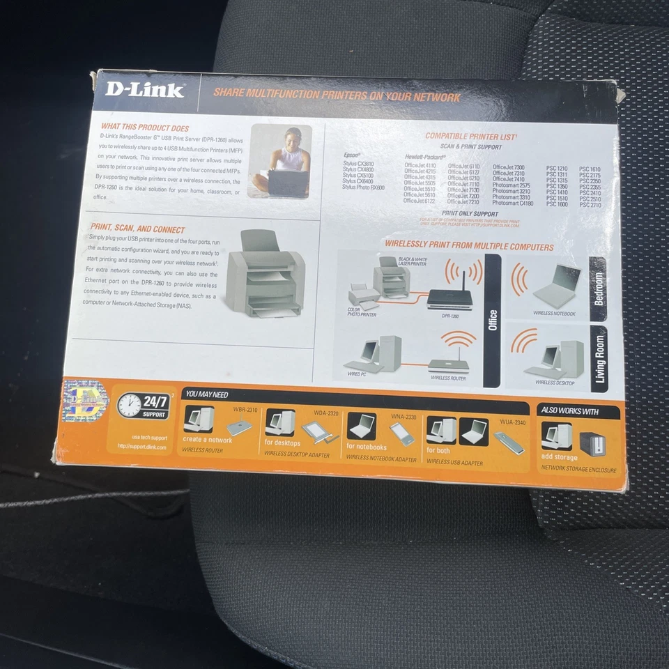 D-Link DPR-1260 Multifunction Rangebooster G USB Print Server - Image 2 of 4