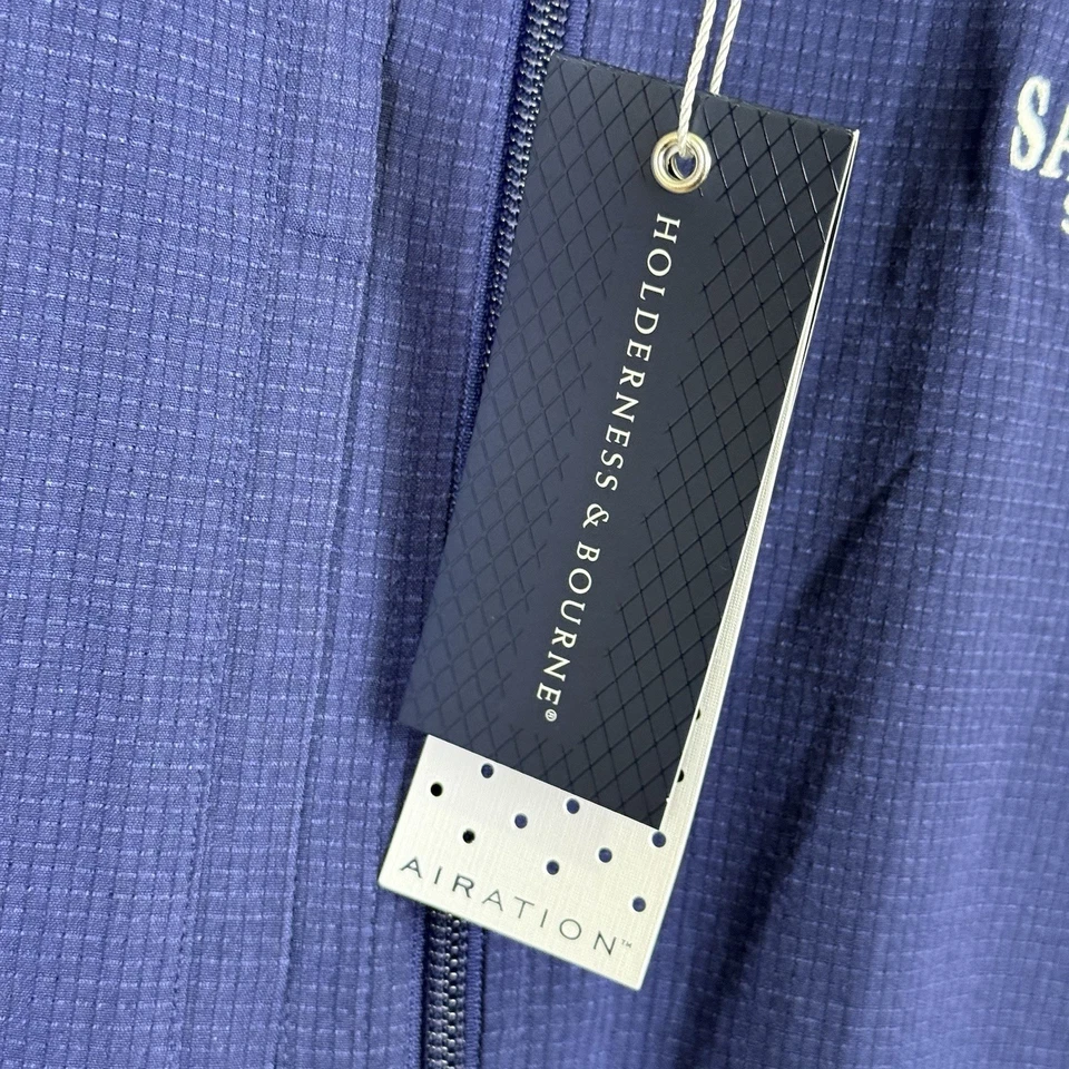 Chaleco de golf Holderness & Bourne 3XL Ventura azul marino Saratoga agua de manantial nuevo Foto 4 de 4