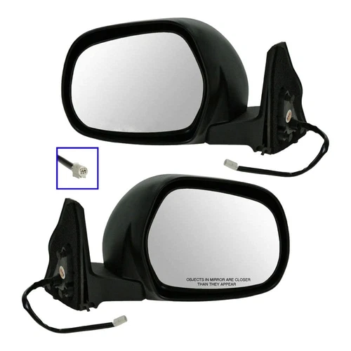 TRQ MRA09142 Power Side View Mirrors For Toyota 4Runner 03-09 Left OR Passenger