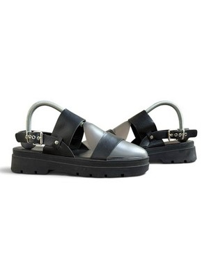 Schicke Sandalen Schwarz Leder Leather Jonak 39