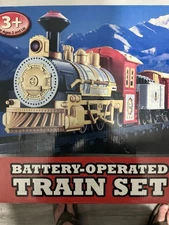 14ft Of Track 20 Piece  Battery Operated  Train Set with Track Vintage