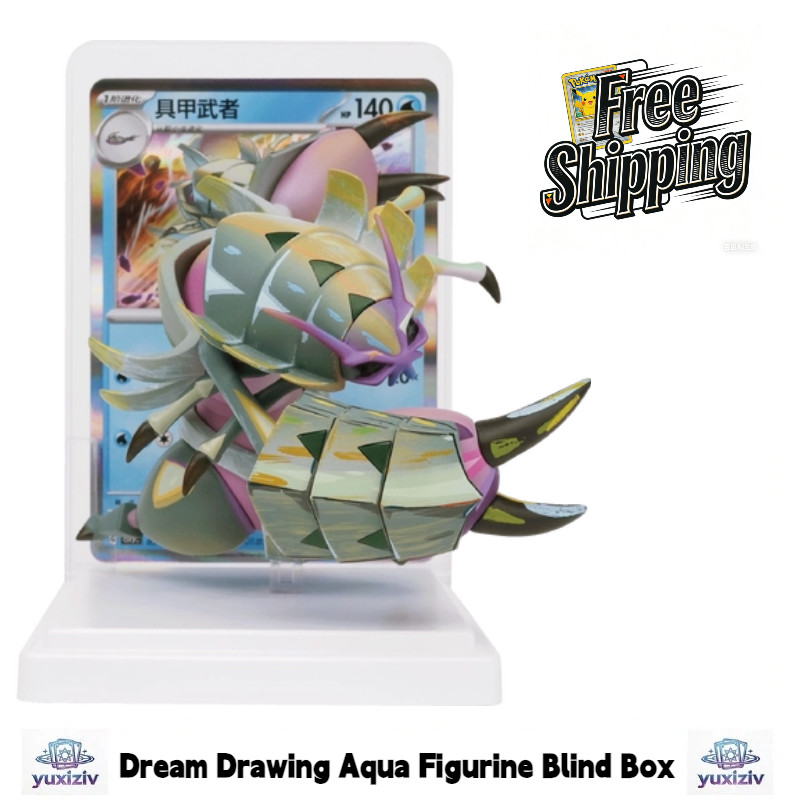 Pokemon TCG Golisopod CSV5C-035/129 Card + Aqua Pokemon Figure Set-Ocean Samurai