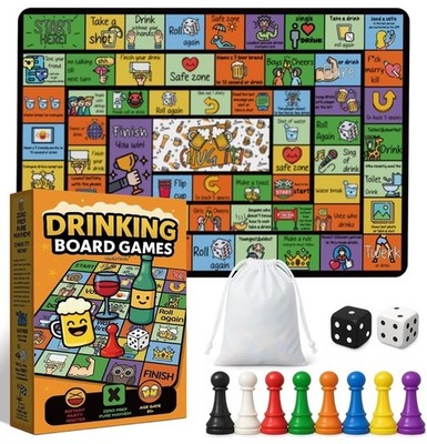 Funny Drinking Board Game Adult Party Game 2-8 Players