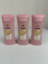 Dove x Crumbl Deodorant Stick Lemon Glaze Aluminum Free 2.6 Oz Lot of 3 New