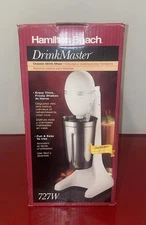 NIB - "Vintage" Hamilton Beach Classic ‘DrinkMaster’ Mixer w/ Cup, White, 727W.
