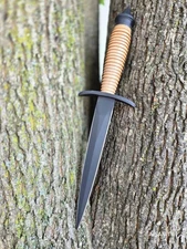 Fairbairn Skyes BRITISH ARMY COMMANDO Double Edge Dagger Knife Stiletto